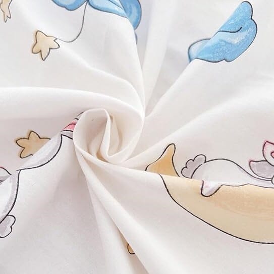 LINGE DE LIT BEBE - DouxSommeil™ - Bonne Nuit Lapin - Petit cœur doux