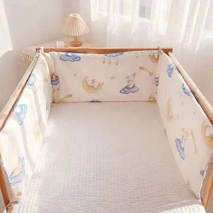LINGE DE LIT BEBE - DouxSommeil™ - Bonne Nuit Lapin - Petit cœur doux