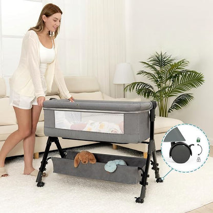 Lit Cododo - BabyBedMobile™ - Gris - Petit cœur doux