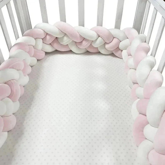 TOUR DE LIT BEBE - CozyKnot™ - Rose Blanc - Dodo magique