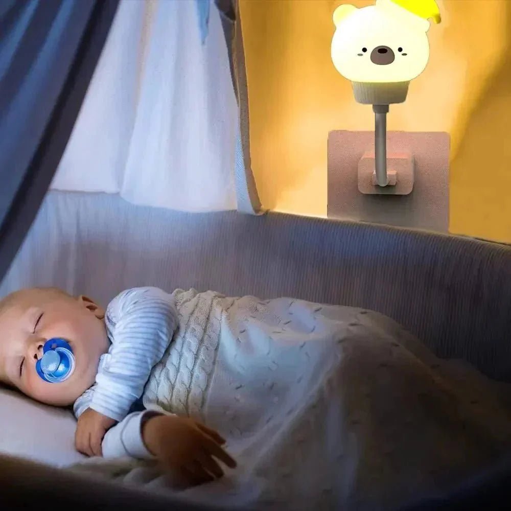 Veilleuse Bébé - SweetDream™ - Ours - Petit cœur doux